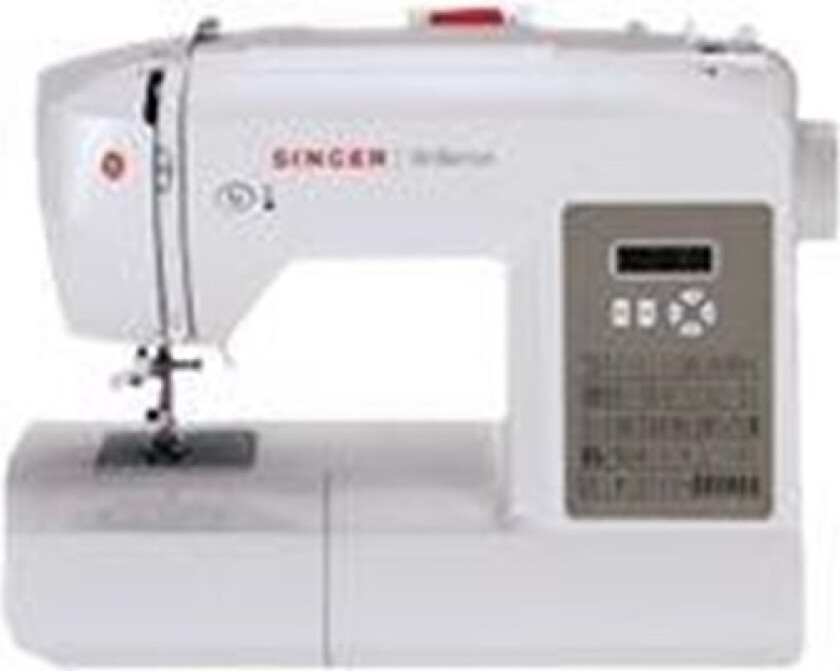 Singer Brilliance 6160 - Symaskin - 60 sting - 4 enkeltskrittsknappehull - LCD display