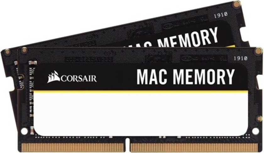 Corsair Mac Memory - DDR4 - sett - 64 GB: 2 x 32 GB - SO DIMM 260-pin - 2666 MHz / PC4-21300 - CL18 - 1.2 V - ikke-bufret - ikke-ECC