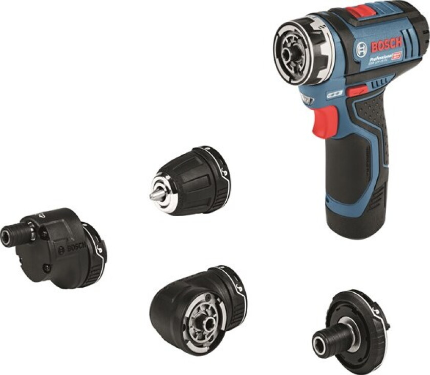 GSR 12V-35 FC Professional - Drill/driver - trådløs - 2 hastigheter - nøkkelfri borhylse 10 mm - 35 N·m - uten batteri - 12 V - Uten batteri og opplader