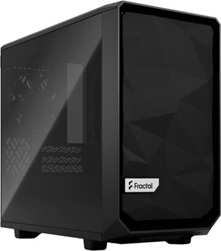 Meshify 2 Nano - Mini-ITX-tårn (herdet glass) - ingen strømforsyning (ATX) - black TG dark tint - USB/lyd - for Aspect 12 RGB PWM Ion+ 2 Platinum Lumen S24 RGB