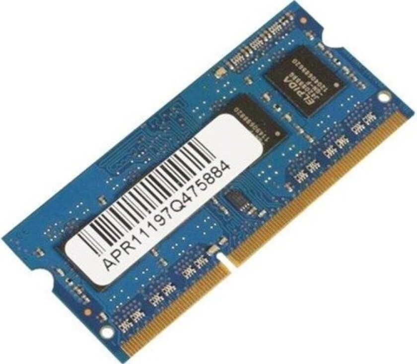 - DDR3L - modul - 2 GB - SO DIMM 204-pin - 1600 MHz / PC3L-12800 - 1.35 V - ikke-bufret - ikke-ECC