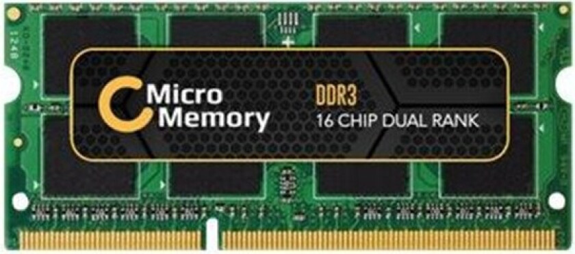 - DDR3 - modul - 8 GB - SO DIMM 204-pin - 1600 MHz / PC3-12800 - ikke-bufret - ikke-ECC