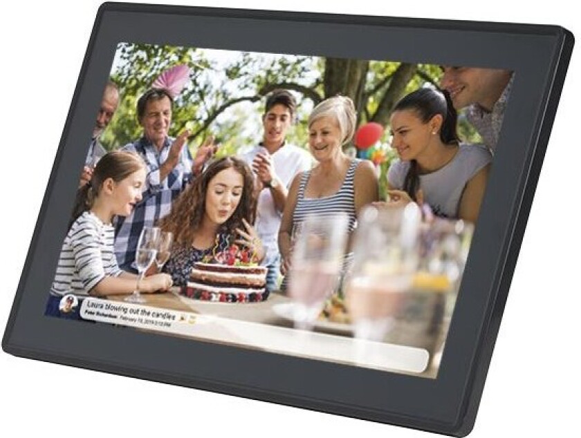FRAMEO PFF-1514B - Digital fotoramme - 1 GB RAM - 8 GB - 15.6 - 1920 x 1080 - svart