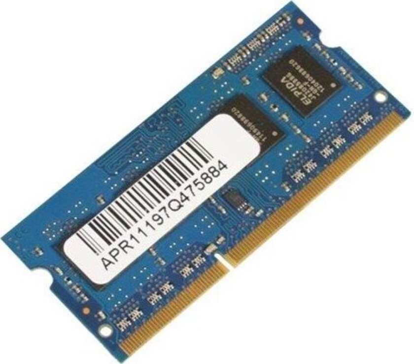 - DDR3L - modul - 4 GB - SO DIMM 204-pin - 1600 MHz / PC3L-12800 - 1.35 V - ikke-bufret - ikke-ECC