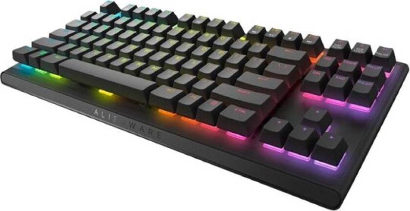 Alienware AW420K - Tastatur - uten nummertastatur - bakgrunnsbelyst - USB - tastsvitsj: CHERRY MX Red - Dark Side of the Moon