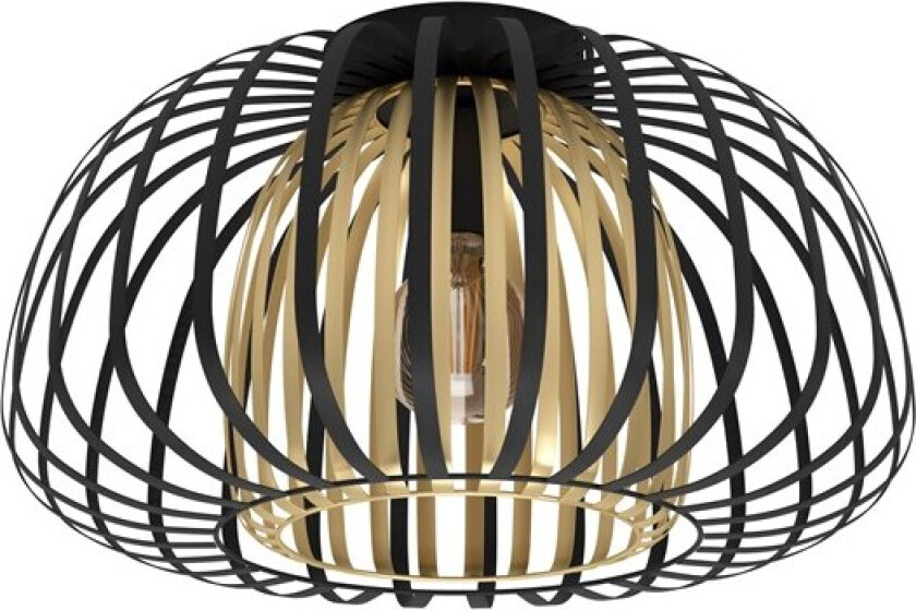 Encinitos, 1 ampuller, E27, IP20, Sort, Gull