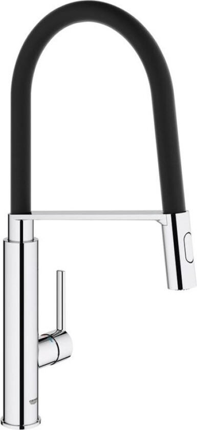 Grohe DIY Feel etgr kv - profi-brus Feel etgr.køk.bat., ethulsmontage, sort 31489000