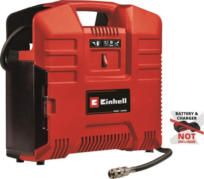 TE-AC 36/8 Li OF Set transportabel akku-kompressor 2x18 volt u/batteri og lader - Uten batteri og opplader