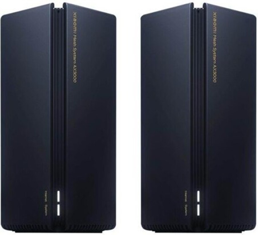 Xiaomi Mesh System AX3000 (2-Pack) - Wi-Fi-system (2 utvidere) - inntil 4000 kvadratfot - maske - 1GbE - Wi-Fi 6 - Dobbeltbånd
