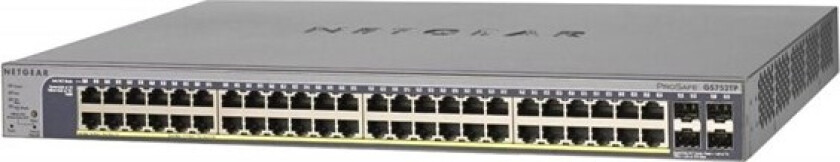 Netgear Gs752tpv3 48xge Poe+ 380w 4xge Sfp Smart Switch