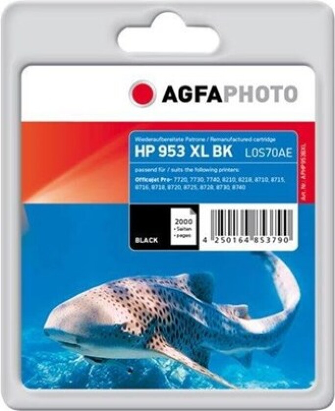Photo - black - compatible - remanufactured - ink cartridge (alternative for: HP 953XL HP L0S70AE) - Blekkpatron Svart