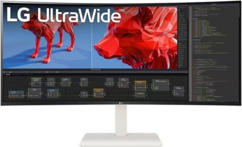 38" LG UltraWide 38WR85QC-W - LED monitor - curved - 38" - HDR - 1 ms - Skjerm