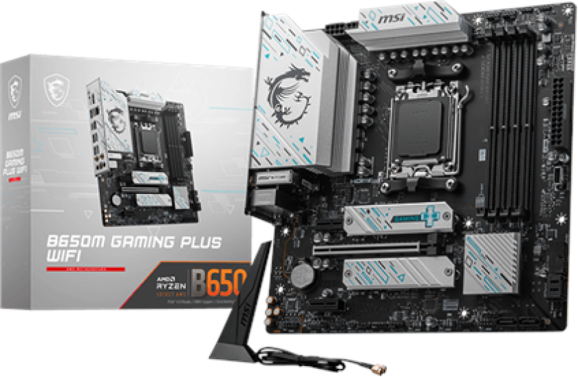 B650M GAMING PLUS WIFI - motherboard - micro ATX - Socket AM5 - AMD B650 Hovedkort - AMD B650 - AMD AM5 socket - DDR5 RAM - Micro-ATX