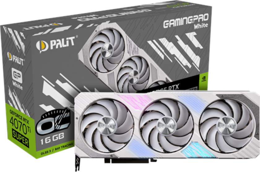 GeForce RTX 4070 Ti SUPER GamingPro White OC - 16GB GDDR6X RAM - Grafikkort