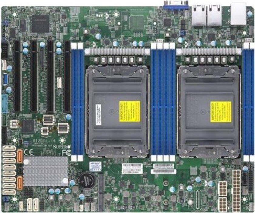 X12DPL-I6 Hovedkort - Intel C621A - Intel LGA4189 socket - DDR4 RAM - ATX