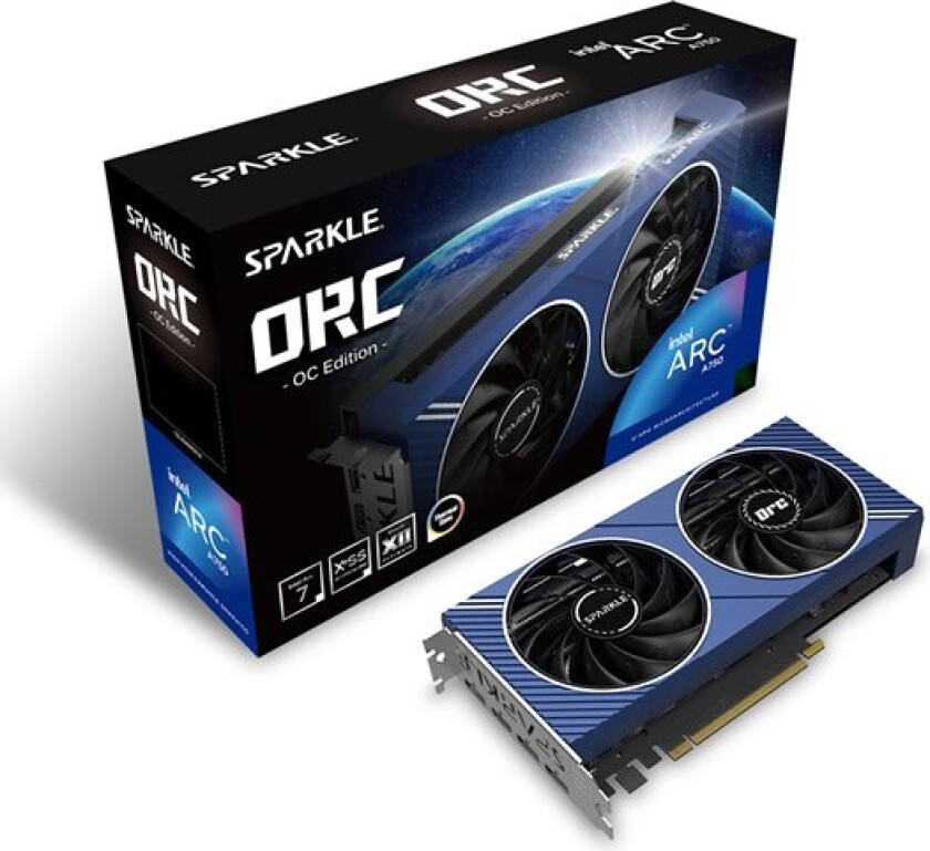 Arc A750 Orc OC - 8GB GDDR6 RAM - Grafikkort