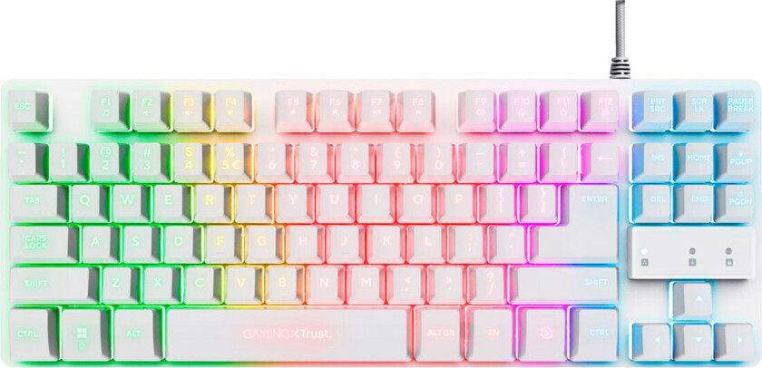 GXT 833W THADO - Gamingtastatur - Nordisk - Hvit