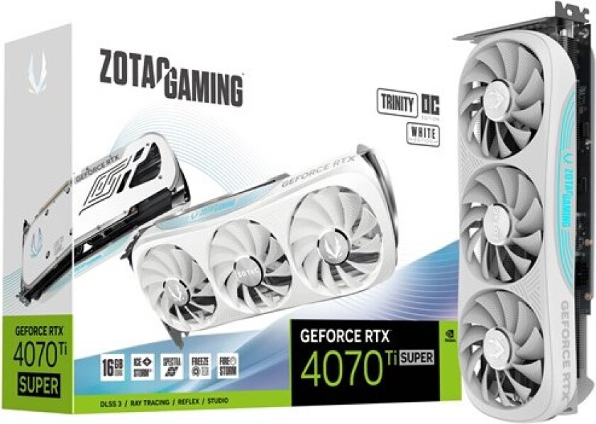 GeForce RTX 4070 Ti SUPER Trinity OC White - 16GB GDDR6X RAM - Grafikkort