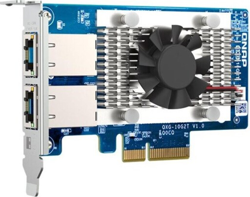QXG-10G2T - network adapter - PCIe 3.0 x4 - 100M/1G/2.5G/5G/10 Gigabit Ethernet x 2