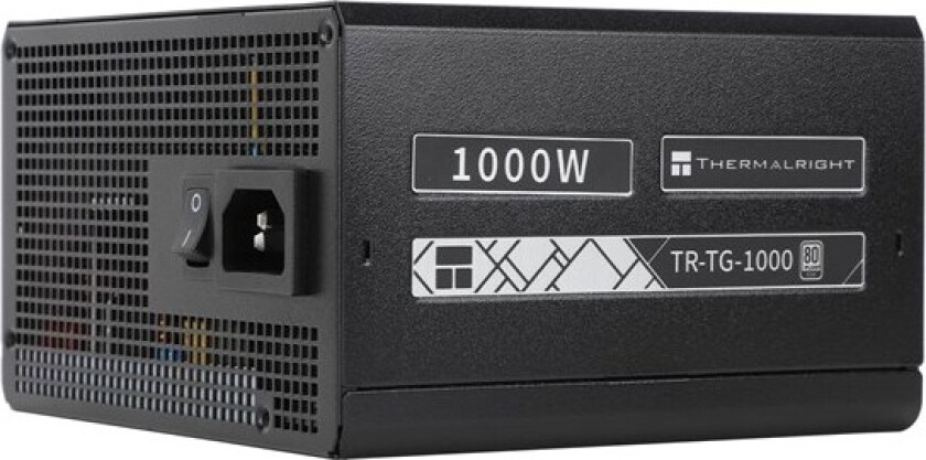TG (Modular) Svart - Strømforsyning (PSU) - 1000 Watt - 120 mm - 80 Plus Gold sertifisert
