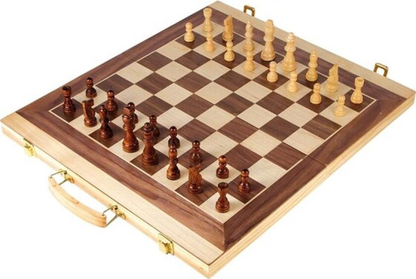 - Wooden Chess Set and Backgammon