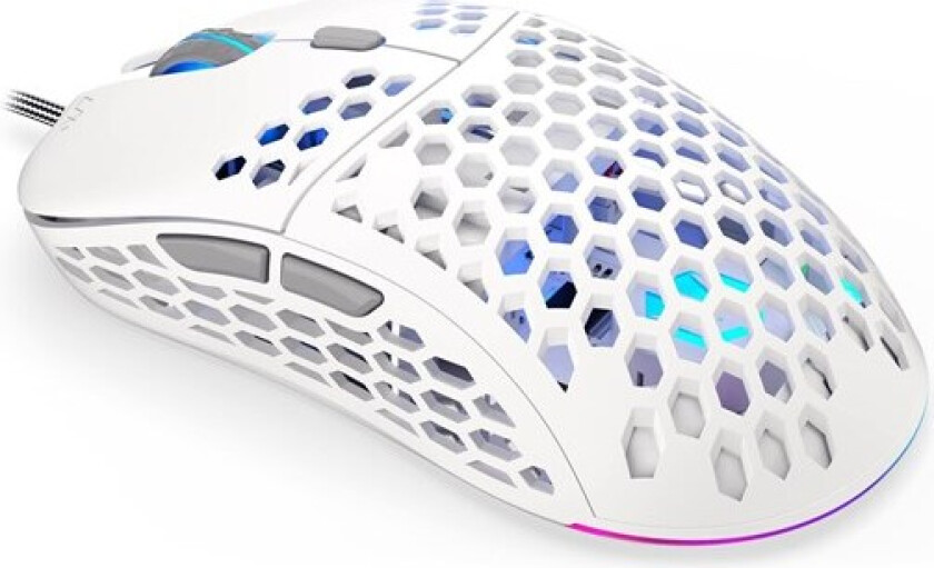 LIX Plus - White - Gaming mus - Optisk - 6 - Hvit