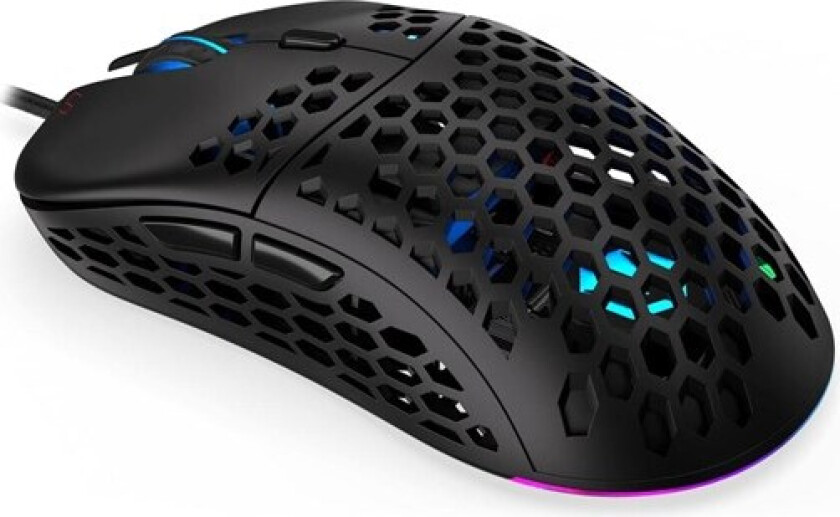 LIX - Black - Gaming mus - Optisk - 6 - Svart