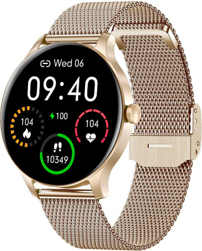 Garett Classy smart watch with strap - 64 MB - gold