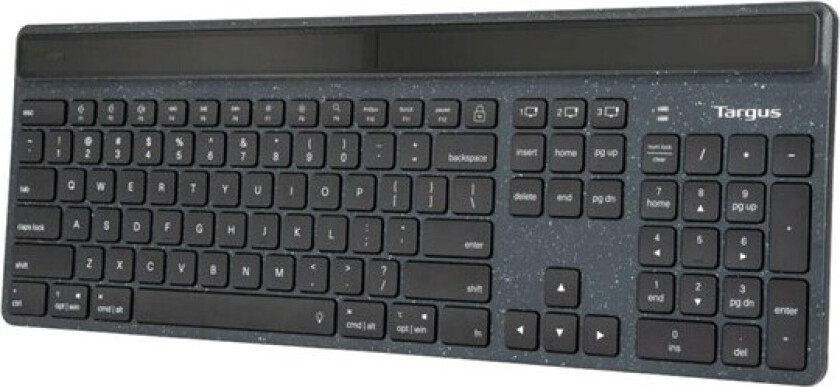 EcoSmart - keyboard - sustainable energy harvesting - QWERTY - UK - black - Tastatur - Engelsk - Storbritannia - Svart