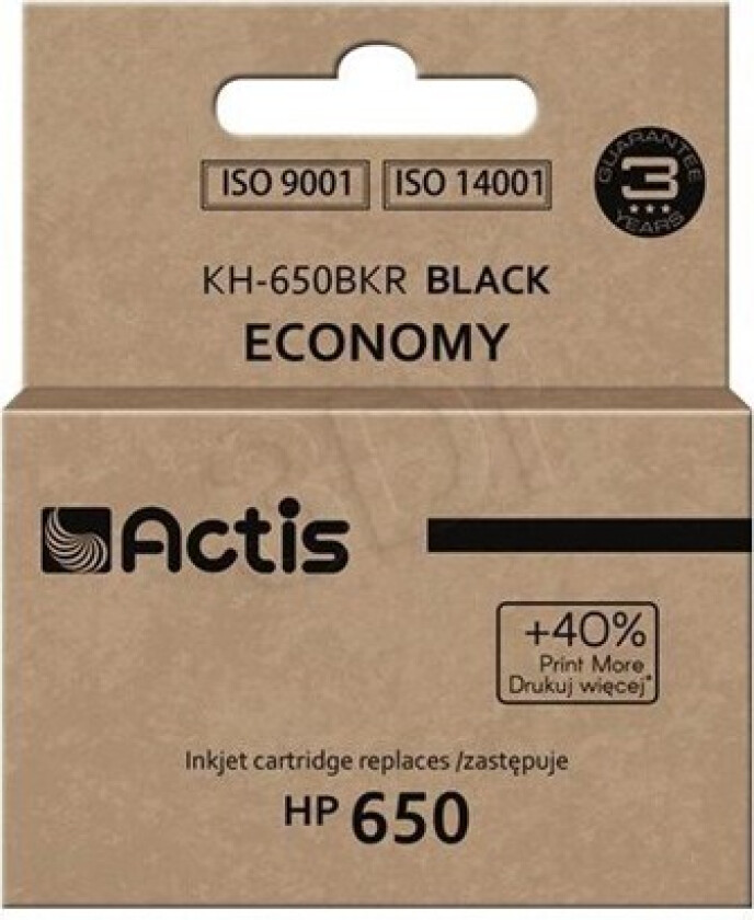 standard KH-650BKR - black - remanufactured - ink cartridge (alternative for: HP 650 HP CZ101AE) - Blekkpatron Svart