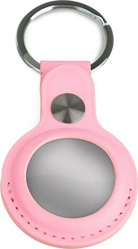 Airtag Key Ring - Leather - Pink