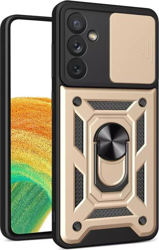 Samsung Galaxy A34 (5G) Bakdeksel med Magnetisk Kickstand Og Cam Slider - Gull