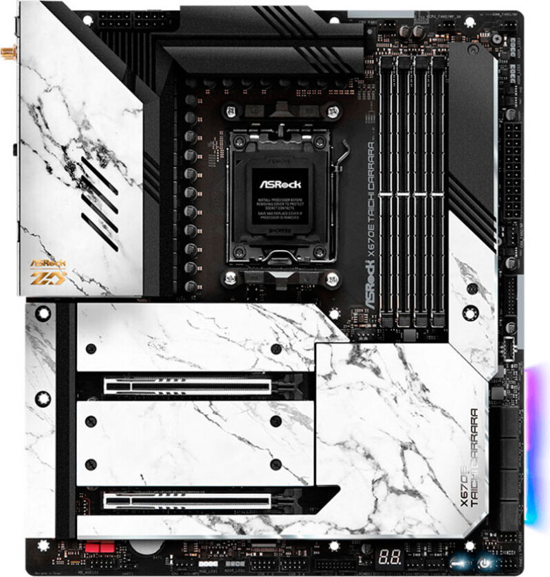 X670E Taichi Carrara Hovedkort - AMD X670E - AMD AM5 socket - DDR5 RAM - ATX