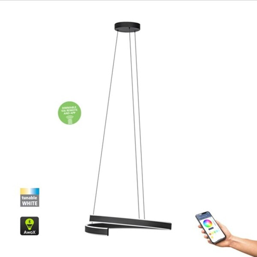 Connect-Z taklampe ANDABAIA-Z SMARTLIGHT SVART
