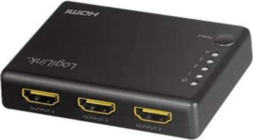 HDMI splitter 1x4-Port 4K/30 Hz HDCP CEC slim