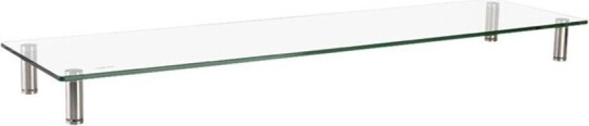 Tabletop monitor riser glass top 1000 mm long