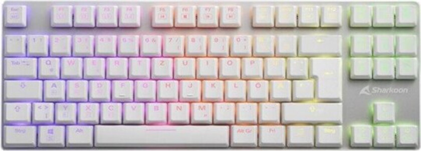 PureWriter TKL RGB - keyboard - QWERTZ - German - white - Tastatur - Tysk - Hvit