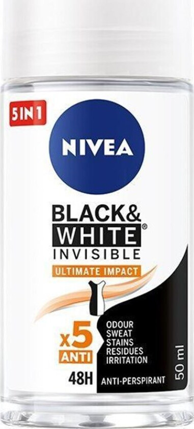 Deodorant Black & White Inisible Ultimate Impact Roll-On