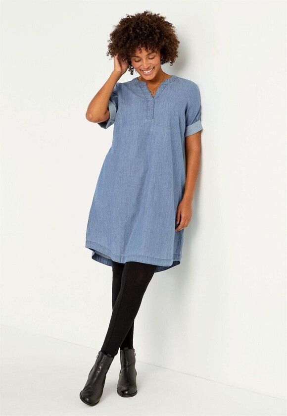 Denimkjole i mykvasket denim Holly 54/56