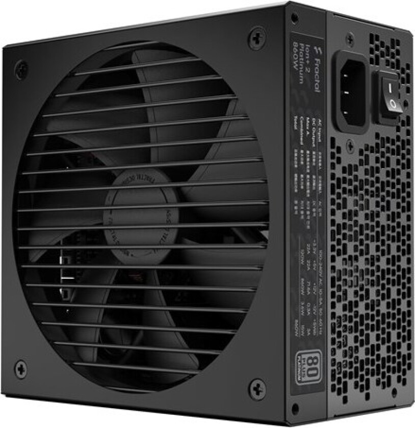 ION+ 2 Platinum Strømforsyning (PSU) - 860 Watt - 140 mm - 80 Plus Platinum sertifisert