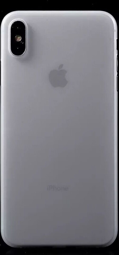 iPhone Xs Max Ultra Thin Plastikk Deksel - Hvit