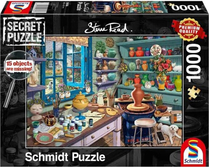Puzzle - Secret - Steve Read: Artist studio (1000