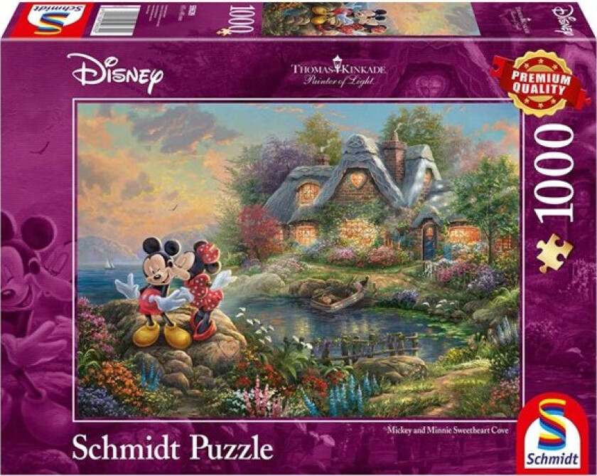 Puzzle - Thomas Kinkade: Disney - Sweethearts Mick