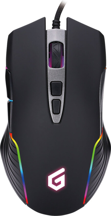 Conceptronic DJEBBEL - mouse - USB - black - Mus - Optisk - 7 - Svart