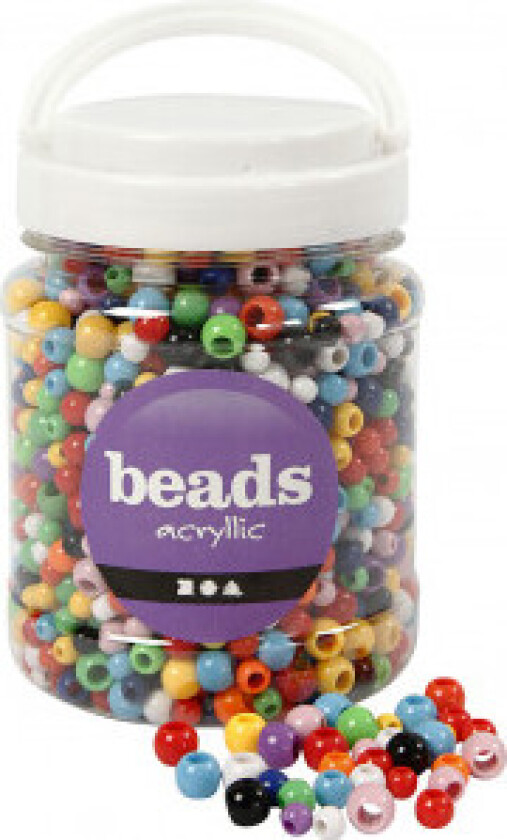 Kongomix, ass. farger, diam. 6-10 mm, hullstørrelse 3-5 mm, 700 ml/1 b