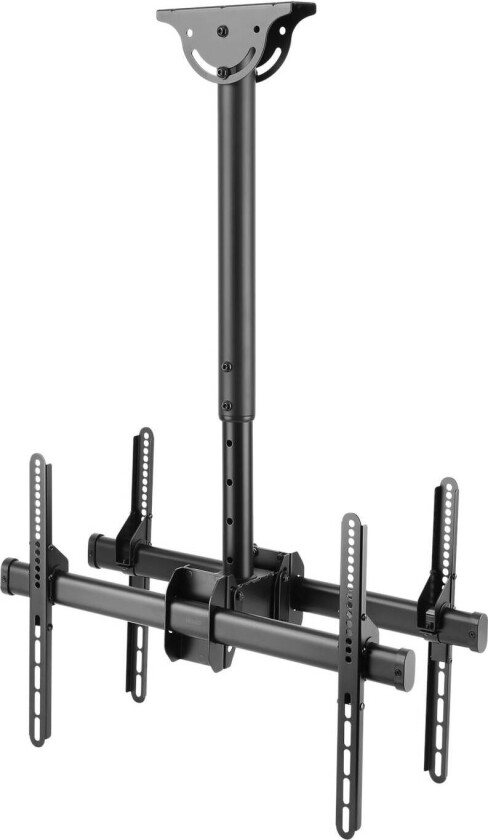 Office ARM-0403 mounting kit - back-to-back telescopic - for 2 flat panels - black 45 kg 70" 200 x 200 mm