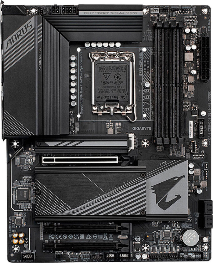 B760 AORUS ELITE Hovedkort - Intel B760 - Intel LGA1700 socket - DDR5 RAM - ATX
