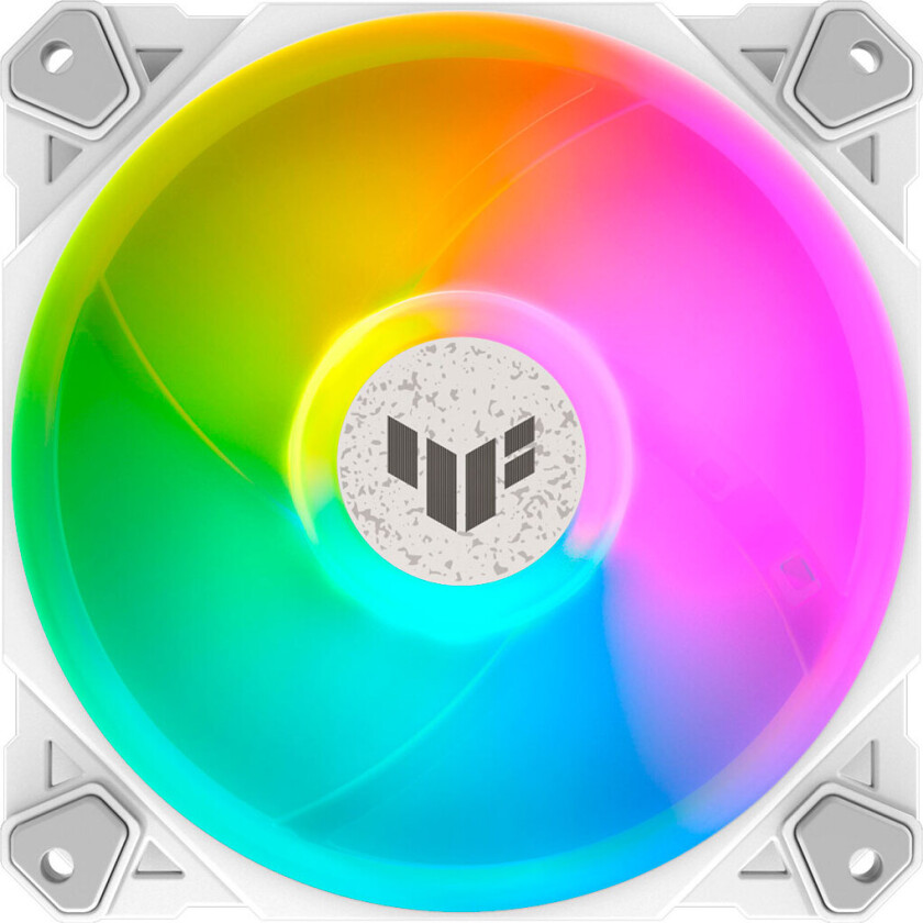TUF GAMING TF120 White ARGB - Kabinettvifte - 120mm - Hvit med RGB-lys - 29 dBA