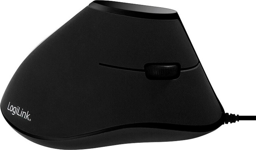 Ergonomic vertical mouse USB 100dpi black - Vertical mouse - Optisk - 5 - Svart