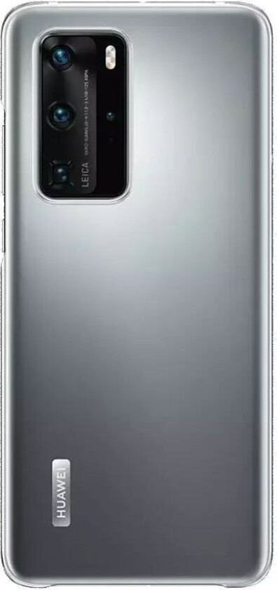 Original P40 Pro Clear Case Deksel Gjennomsiktig